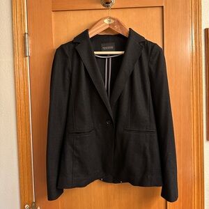 Banana Republic Women’s Long and Lean Blazer Single Button Black Size 8